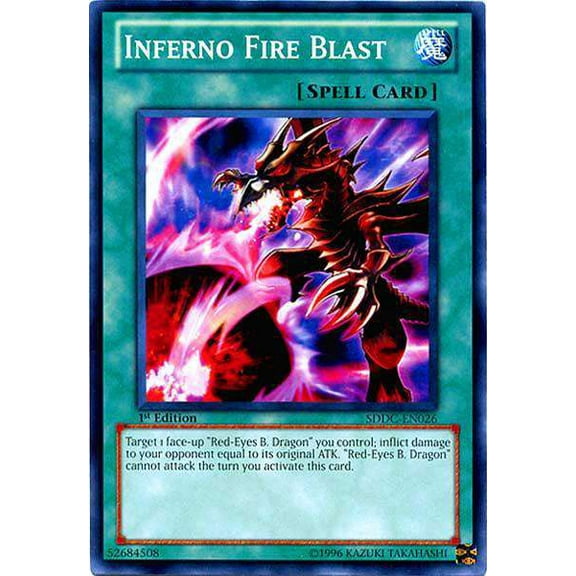 YuGiOh Structure Deck: Dragons Collide Common Inferno Fire Blast SDDC-EN026