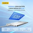 thumbnail image 3 of Teléfono Celular Realme C71-256GB 4GB RAM 6.67" LCD 6000mAh 120Hz Carga Rápida 45W NFC Dual SIM Versión México,Blanco, 3 of 8