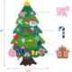 thumbnail image 1 of 3.7 Ft Diy Felt Christmas Tree Set With 25 Ornaments For Kids, Xmas Gifts, New, 1 of 3