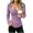 #Purple, variant on Women's Square Neck Long Sleeve Tops, Ruched Front Ribbed Knit Fitted Casual Shirts,L,Women's Plus Size
