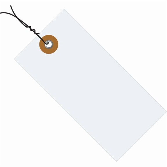 Tyvek® Prewired Shipping Tags, #4, 4 1/4" x 2 1/8", White, Box Of 1,000