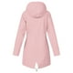 thumbnail image 5 of Puntoco Chaqueta de lluvia sólida para mujer, abrigo suelto a prueba de viento con capucha de talla grande para exteriores Puntoco Puntoco-1, 5 of 5