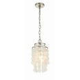thumbnail image 5 of Crystorama Brielle 1 Light Antique Silver Mini Chandelier - 7'' W x 14.5'' H, 5 of 9