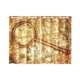 thumbnail image 1 of ABPHQTO Navegación Voyage Adventure World Map Lupa Cortina de ventana Cortina de cocina 65x90 cm (Dos piezas), 1 of 3