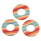 thumbnail image 1 of Handmade Polymer Clay Pendants Donut Sandy Brown 40x39x3mm Hole: 1.5~2mm, 1 of 2
