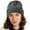 Grey, variant on Hats for Women Striped Knitted Lightweight Warm Cap Ear Protection Stretchy Casual Breathable Comfortable Trendy Beanie Hat