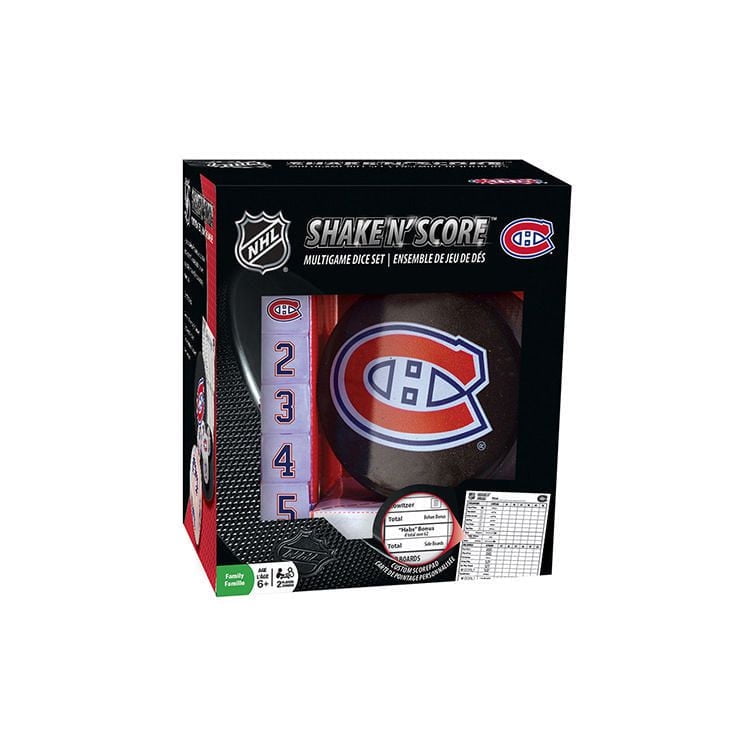 Masterpieces Puzzle Company NHL Montreal Canadiens Shake 'n Score Multi Game Dice Set