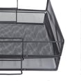thumbnail image 2 of 2pcs 2 Tier File Trays Vertical 2 Layer Stackable Desk Tray Mesh Hollow Iron Free DIY Combination Desk Organizer Tray, 2 of 3