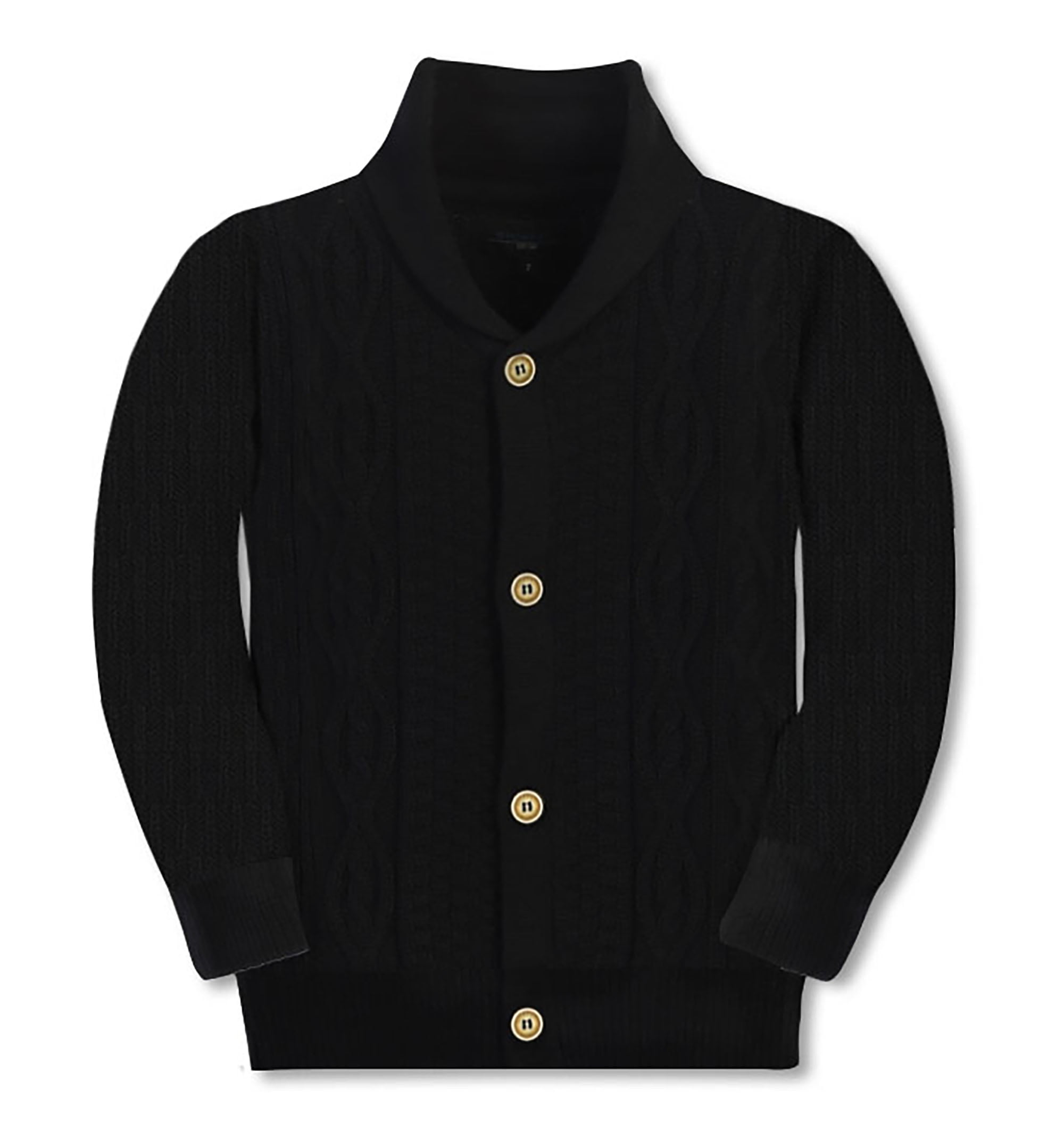 100% Organic Cotton Shawl-Collar Cardigan Sweater