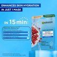 thumbnail image 2 of Garnier Masque Sérum Repulpant Moisture Bomb, Acide Hyaluronique + Grenade, 1 Unité, 2 of 5