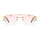 thumbnail image 2 of Gafas de sol sin montura, gafas rectangulares sin marco, gafas 400, gafas de sol polarizadas para mujeres, hombres, playa, pesca, chicas, señoras rosa Salvador anteojos sin montura, 2 of 10