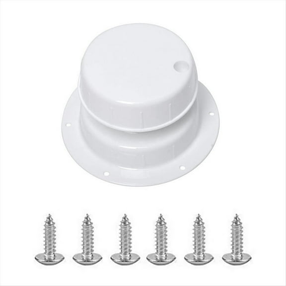 Rollbacks & More RV Plumbing Vent Cap Roof Sewer Cover for 1 to 2 3/8 Inch Pipe HJ403 White