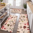 thumbnail image 2 of Colorful Mushroom Insect Light Pattern Kitchen Rugs Sets Of 3,Kitchen Runner Rugs Non Skid Washable,Decorative Kitchen Floor Mats for Kitchen,Sink,Laundry,17"x30"+ 17"x47" + 17"x59", 2 of 6