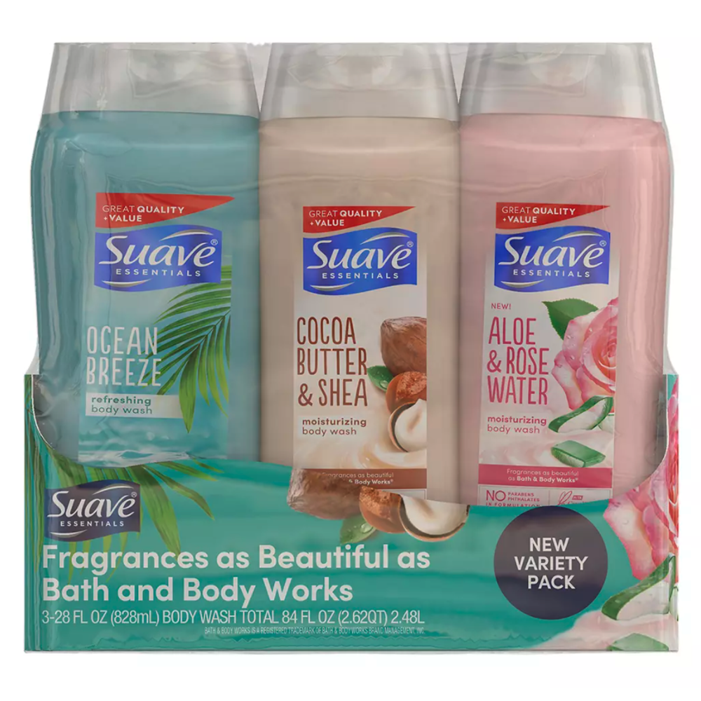 Suave Moisturizing Body Wash Variety Pack, 3 ct.
