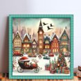 thumbnail image 2 of Hilo Algodón Ecológico Bordado Punto Cruz Impreso Navidad 11CT 50x50cm, 2 of 9