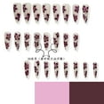 thumbnail image 4 of KUFptva Press on Nails Long Stilettos Almond Fake Nails Glossy Stick on Nails Full Covers False Nails Acrylic Glues on Nails, 4 of 7