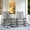 Multi-tone Gray, variant on SERWALL Oversized Outdoor Rocking Chair Set of 2, All-Weather HDPE Patio Rocker with Wide Armrests for Porch, Patio & Lawn, Grey