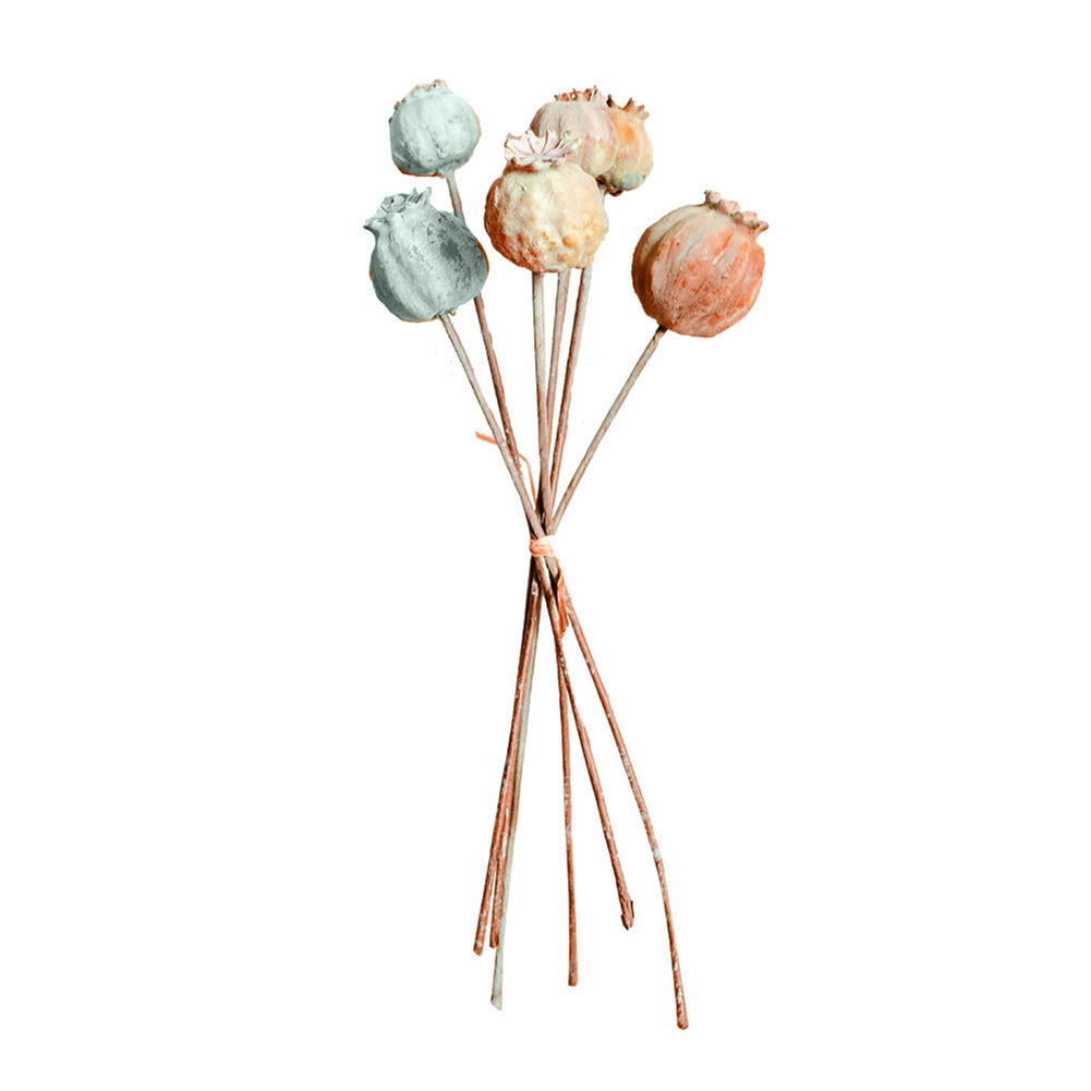 Grandest Birch 5 Bouquet Artificial Dried Fruit Flower Ornament Wedding Party Christmas Decor,Gray Green