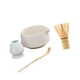 thumbnail image 3 of Juego de té matcha Cuenco para matcha con Juego de herramientas para hacer té hechas a mano Batidor de matcha de bambú japonés Kit para Blanco lunar, 3 of 9