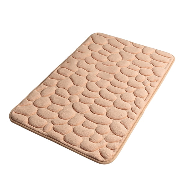 Injueey Alfombrilla de baño de secado rápido, gruesa, lavable, absorbente, para baño, gran alfombrilla de baño para entrada de baño, Juegos de accesorios de baño Marrón claro 40x60cm