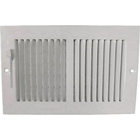 Mintcraft Air - Mintcraft 3133162 White Baseboard Register, 10 x 6 In.