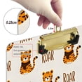 thumbnail image 4 of Plastic Clipboard Acrylic Hanging Clip Board with silver Low Profile Office School Supplies 12.5x9 Cute Cartoon Playful Tiger, 4 of 9