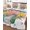 White, variant on Full Size Quilt Bedding Set, Watercolor Floral Reversible Summer Quilt 3 Pieces, Spring Flowers Butterflies Leaves Green Lightweight Bedspreads Coverlets with 2 Pillow Shams for All Seasons