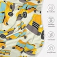 thumbnail image 3 of School Bus Soft Flannel Throw Blanket, Soft & Warm Fleece Blanket for Baby Children, Cozy Plush for Indoor and Outdoor Use, 40" x 50" Yellow, 3 of 6