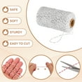 thumbnail image 3 of Uxcell 2mm x 109 Yard Cotton Butcher Bakers Twine for Gift Wrapping Arts Crafts Gardening, Silver White, 3 of 7