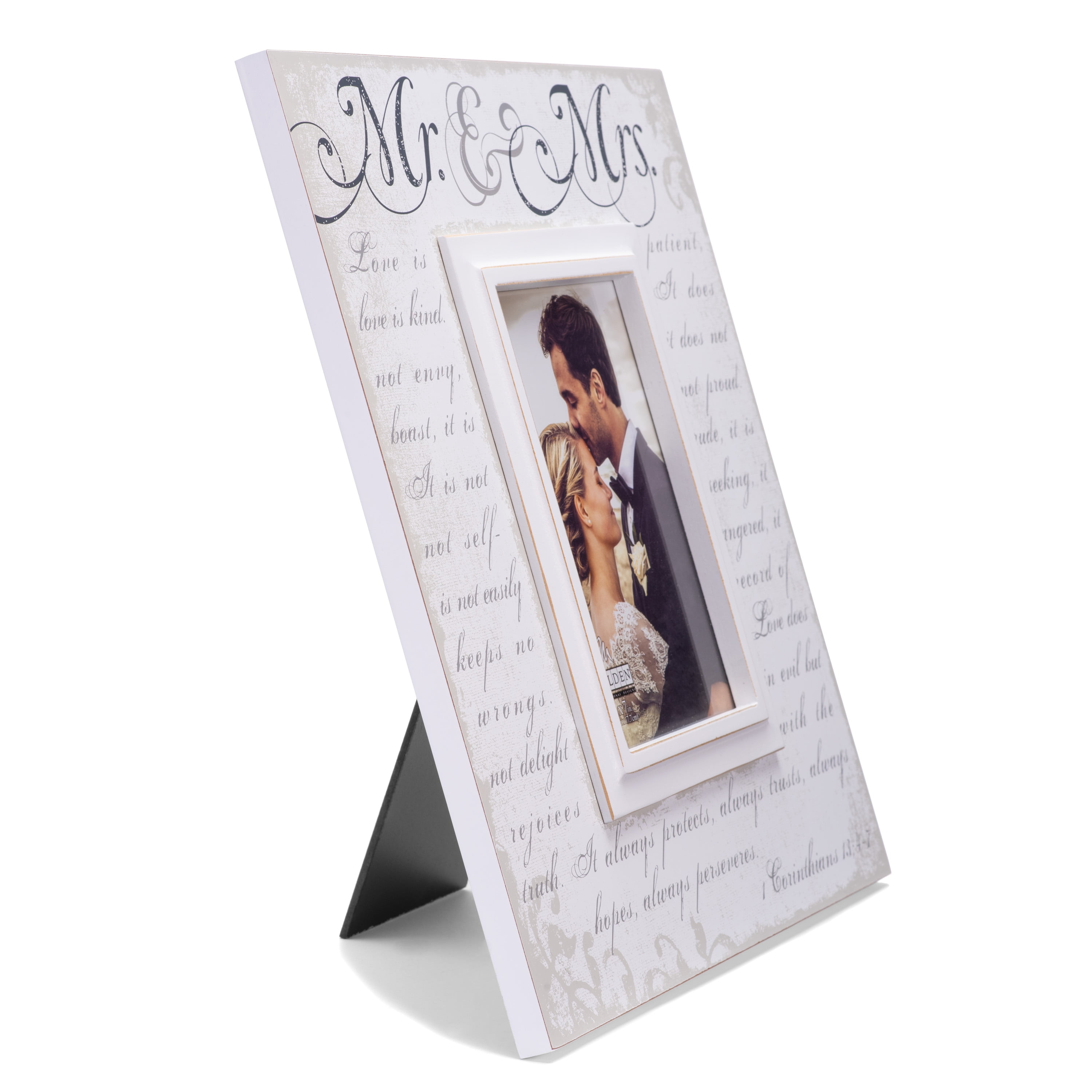 Malden 5" x 7" Mr. & Mrs Wedding Photo Picture Frame