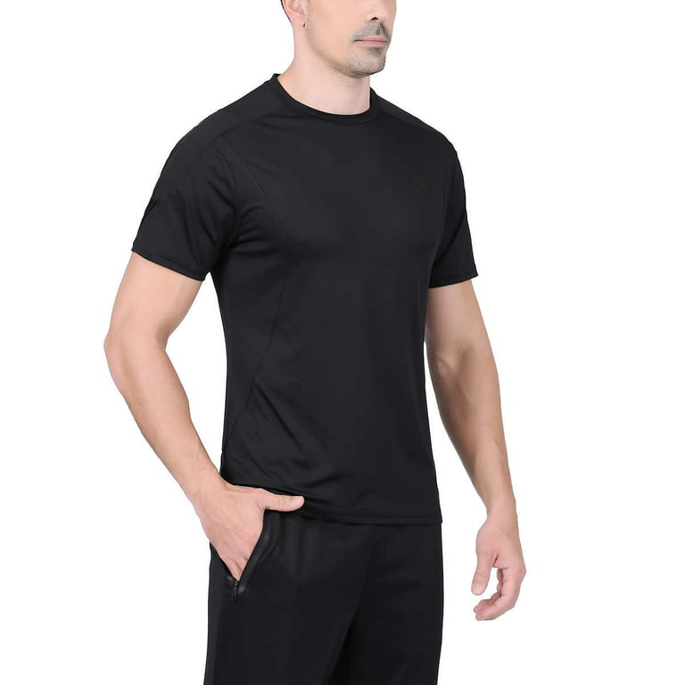 Spyder Active Men's Short Sleeve Tee (Black, Large)