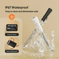 thumbnail image 3 of INKBIRD 5GHz & 2.4GHz WiFi Wireless Meat Thermometer with 2 Size-Coded Probes and Unlimited Range,Bluetooth 5.4 Thermometer with 360° Readable LCD-Enhanced Booster,Black, 3 of 13