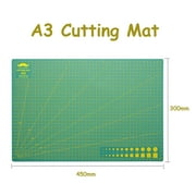 A3 Self-Healing PVC Cutting Mat, with Grids and Angles, Double-Sided
