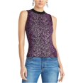 thumbnail image 1 of Rachel Roy Camiseta sin mangas con espalda cruzada para mujer, Púrpura, Mediana, 1 of 2