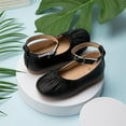 thumbnail image 3 of Toddler Little Girl Mary Jane Dress Shoes Ballet Flats for Girl Party School Shoes Bowknot Princess Shoes, 3 of 7