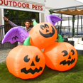 thumbnail image 4 of ALEKO Halloween Inflatable Decoration Winged Jack-O-Lantern Trio - 6 Foot, 4 of 10