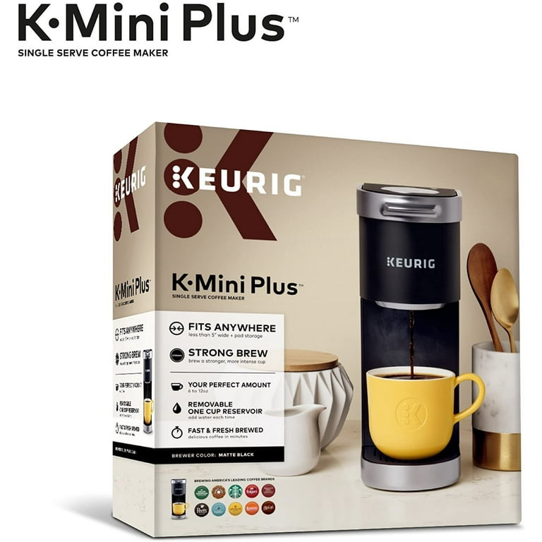 Keurig K-Mini Plus Single Serve K-Cup Pod Coffee Maker - Matte Black