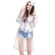 thumbnail image 1 of Poncho impermeable transparente reutilizable de EVA, impermeable para exteriores, para adultos (talla L, colorido), 1 of 7
