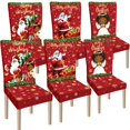 thumbnail image 1 of Fundas navideñas para sillas Ganeen Merry Christmas, 6 unidades, 1 of 6