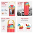 thumbnail image 4 of Ozark Trail 30oz Vacuum-Insulated Stainless Steel Dual Lid Insulated Tumbler, Double Wall Vacuum Insulated Travel Tumbler with Sip & Chug Lid, Coral, 4 of 11