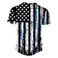 thumbnail image 4 of IROINNID Big and Tall T Shirts for Men, Indenpence Day Lightweight Thin Basic V-Neck Botton Festive Printed Summer Blouses for Men, 4 of 5