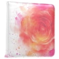 thumbnail image 2 of PU Leather Photo Album with Self-Adhesive Pages Scrapbook DIY Picture Holds 20+ Sheets Abstract Rose Watercolor Pattern, 2 of 9