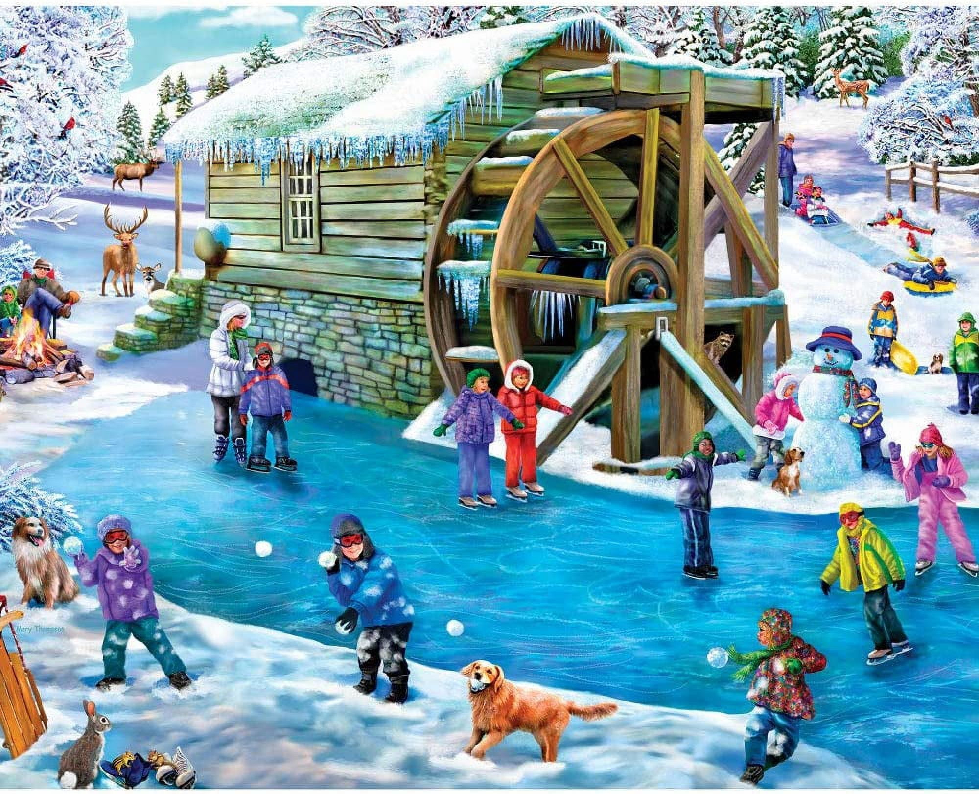 Bits And Pieces Nature Adults Lake River 300-Piece Jigsaw Puzzles