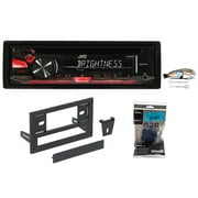 1-Din JVC CD Player Receiver Stereo w/ MP3/WMA/Aux For 1987-1993 Ford Mustang