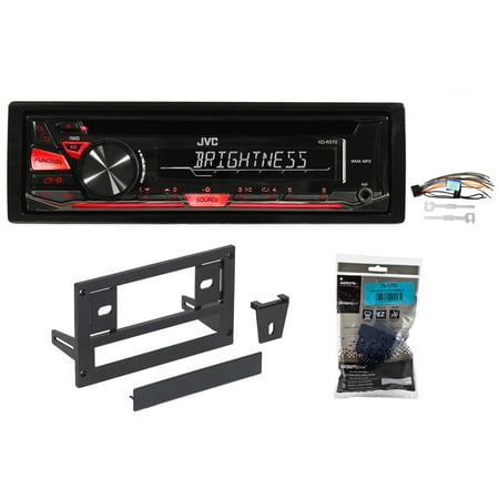 1-Din JVC CD Player Receiver Stereo w/ MP3/WMA/Aux For 1987-1993 Ford Mustang