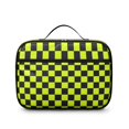 thumbnail image 2 of Yellow and Black Checkered Pattern Insulated Lunch Bag Teens,Bento School Lunch Bag for Teens for Work,Picnic or Travel 10.6x7.7x4.3 Inches,12 Can Capacity, 2 of 6
