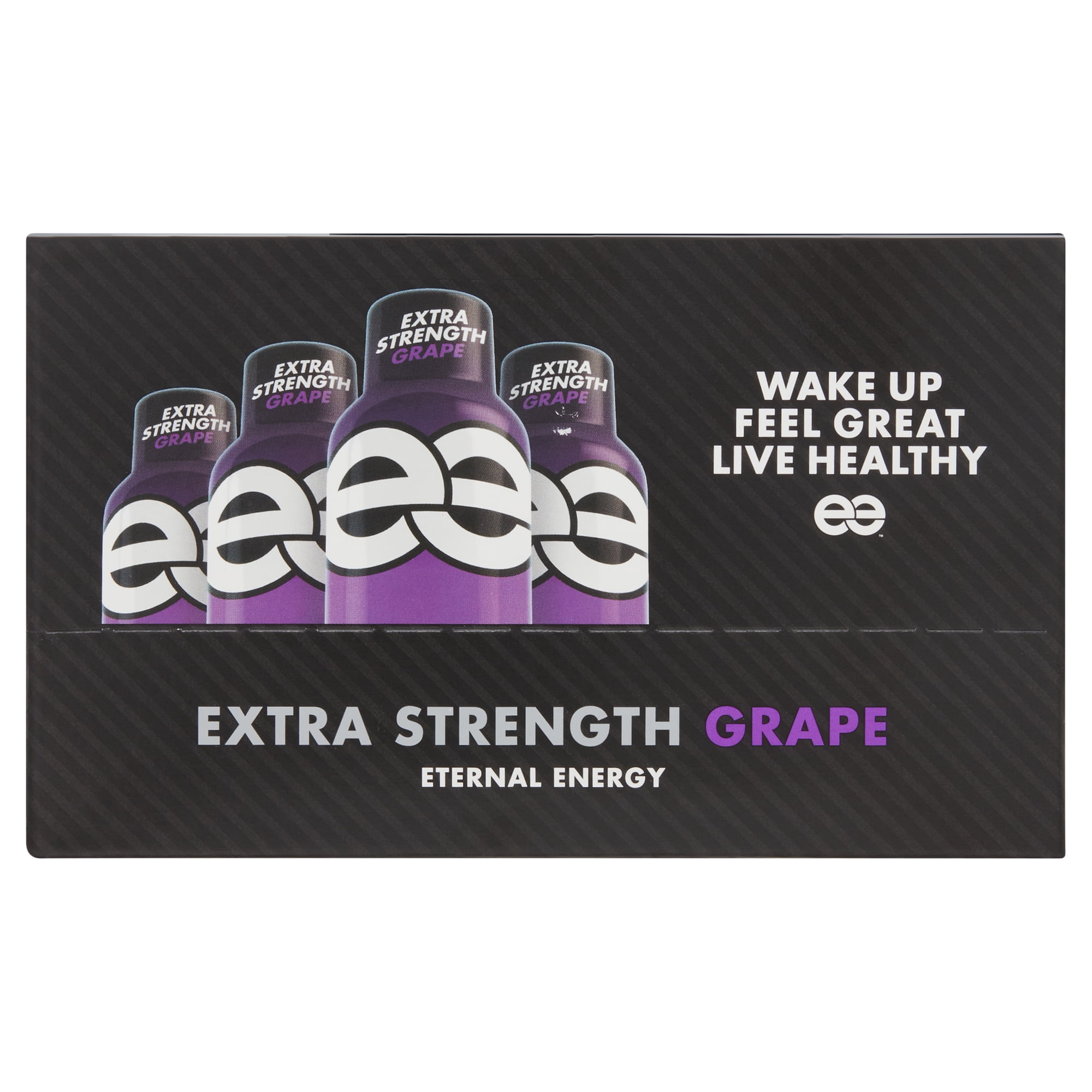 Eternal Energy Shot Extra Strength with Antioxidants Grape Flavor Dietary Supplement 12 Count