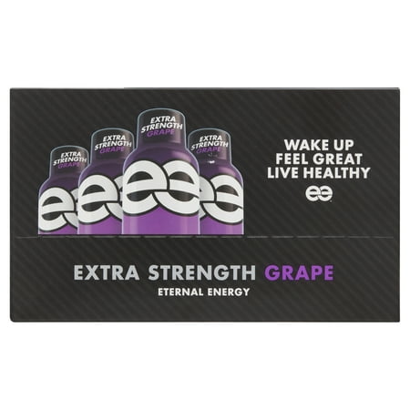 Eternal Energy Shot Extra Strength with Antioxidants Grape Flavor Dietary Supplement 12 Count