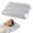 White with Light Gray, variant on CONCETTA Cloud-Shaped Deep Sleep Pillow, Includes Pillowcase, Contour Memory Foam Pillow for Side and Back Sleepers
