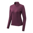 thumbnail image 4 of Ailaofu Women's Long Sleeve Shirts with Thumb Holes Athletic Workout Hiking Running Shirt 1/4 Zip Pullove, 4 of 6